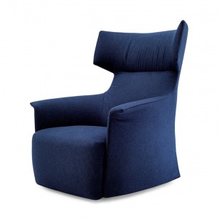 聖莫尼卡休閑椅簡約現代布藝單人梳化椅