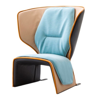 性別椅簡約布藝單人梳化椅現代休閑躺椅子