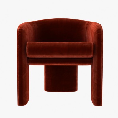 米洛鮑曼扶手椅簡約現代布藝單人梳化椅子