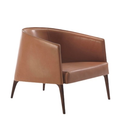 傑基扶手椅/簡約現代皮藝布藝休閑躺椅單人梳化椅