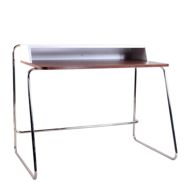 辦公桌簡約不鏽鋼電腦桌中古風板式桌子