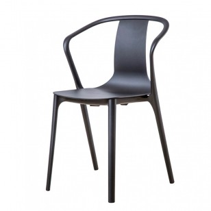 貝爾維爾扶手椅/簡約塑料堆疊餐椅子