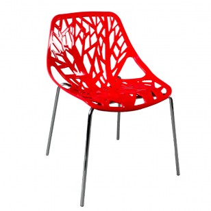 蕾斯椅樹椅莉莉椅簡約镂空餐椅子塑料椅
