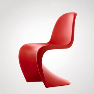潘东椅潘顿S型餐椅简约塑料堆叠洽谈接待椅