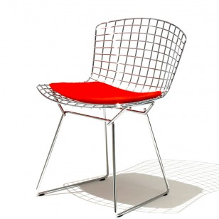 網格椅子北歐簡約鋼絲金屬鐵藝餐椅