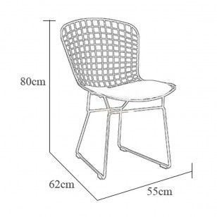 網格椅子北歐簡約鋼絲金屬鐵藝餐椅