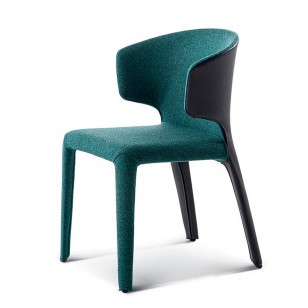 赫拉扶手椅設計師創意簡約軟包餐椅現代皮藝椅