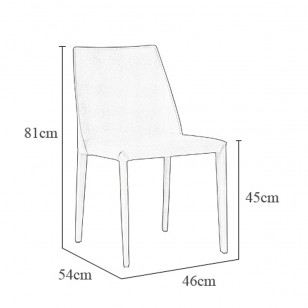 丹蒂椅簡約現代硬皮革餐椅靠背椅書桌椅北歐全皮椅子