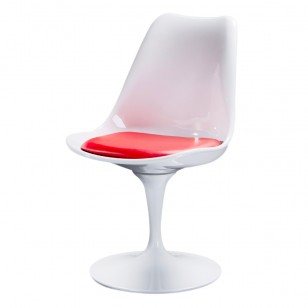 郁金香椅現代簡約塑料設計師旋轉餐椅洽談椅