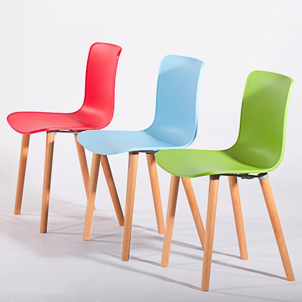 哈爾餐椅/現代簡約設計師實木腳靠背餐椅