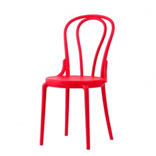 也納餐椅設計師塑料簡約靠背戶外休閑椅