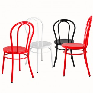 維也納椅設計師鐵藝簡約戶外休閑洽談餐椅