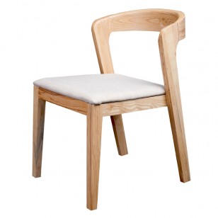簡約實木扶手餐椅設計師創意時尚會客接待洽談椅