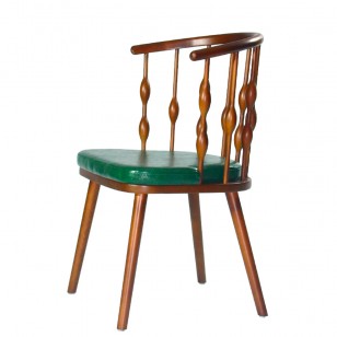 疤結椅簡約餐椅現代實木軟包靠背扶手椅餐廳椅