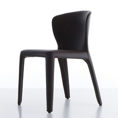 赫拉椅/现代皮艺餐椅/设计师简约休闲软包餐椅洽谈椅