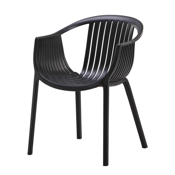 塔塔米椅/簡約塑料彩色扶手餐椅/現代工程洽談椅