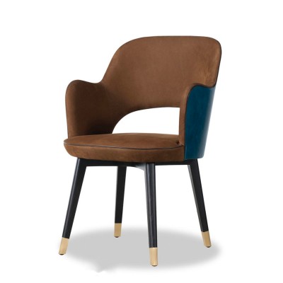 科萊特扶手椅設計師餐椅現代簡約布藝椅