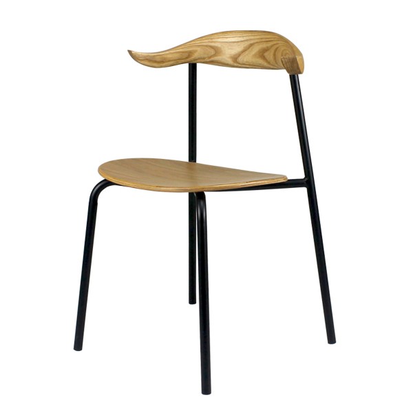 中國椅北歐設計師金屬鋼腳餐椅堆疊洽談接待椅
