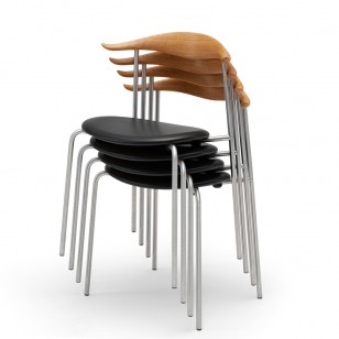 中國椅北歐設計師金屬鋼腳餐椅堆疊洽談接待椅