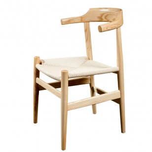漢斯椅北歐設計師現代簡約實木扶手餐椅
