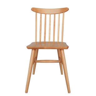北歐設計師全實木餐椅洽談椅無扶手靠背椅子