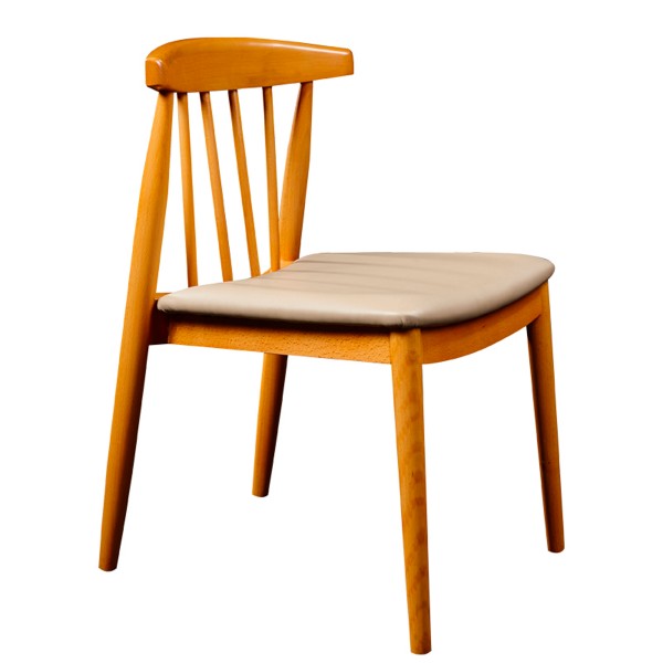 笑容椅/簡約實木餐椅現代椅