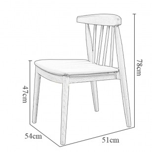 笑容椅/簡約實木餐椅現代椅