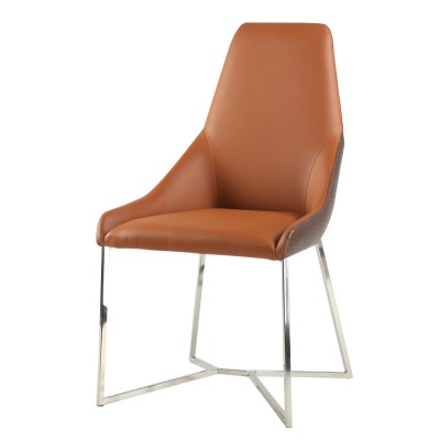 缪椅/輕奢餐椅/簡約現代時尚皮布休閑椅