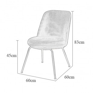 默溫餐椅/簡約現代布藝椅子