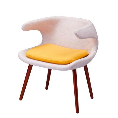 弗洛斯特霜凍椅飛手椅冰椅/簡約實木腳布藝扶手餐椅子