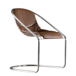 簾幕椅中古風不鏽鋼餐椅簡約現代皮藝軟包椅子