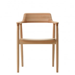 廣島扶手椅北歐實木餐椅簡約現代大師設計椅子