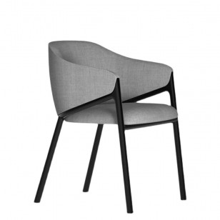 錘子椅設計師簡約現代金屬皮藝軟包扶手餐椅