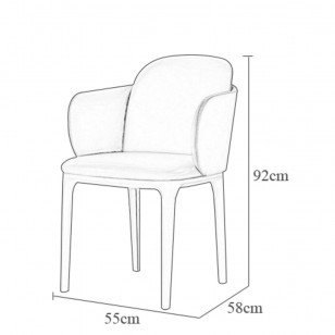 曼達伍德椅簡約現代設計師實木腳皮藝扶手軟包餐椅子