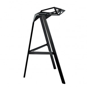 幾何鑄鐵吧椅簡約現代設計師室內外鐵藝高腳堆疊酒吧椅