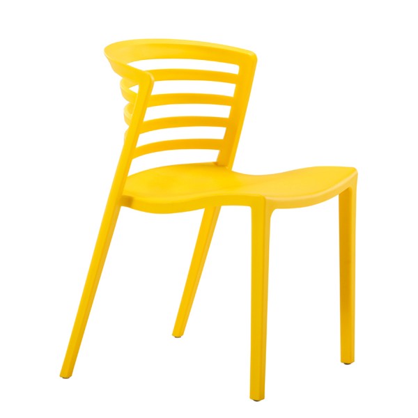 威尼斯餐椅簡約現代塑料彩色休閑堆疊放椅
