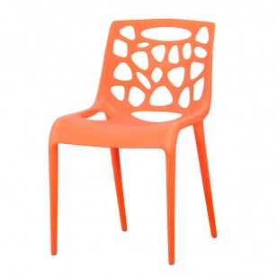 英雄椅/簡約塑料多彩餐廳椅子/鏤空椅