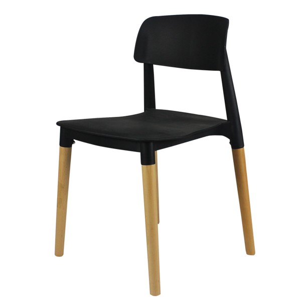 阿提卡椅/才子椅實木腳白色餐廳椅子