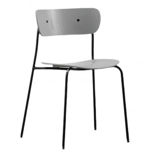 閣椅北歐靠背餐椅簡約現代實木彎板椅子堆疊椅