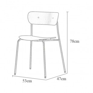閣椅北歐靠背餐椅簡約現代實木彎板椅子堆疊椅