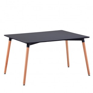 貝洛克方桌簡約現代實木腳餐桌