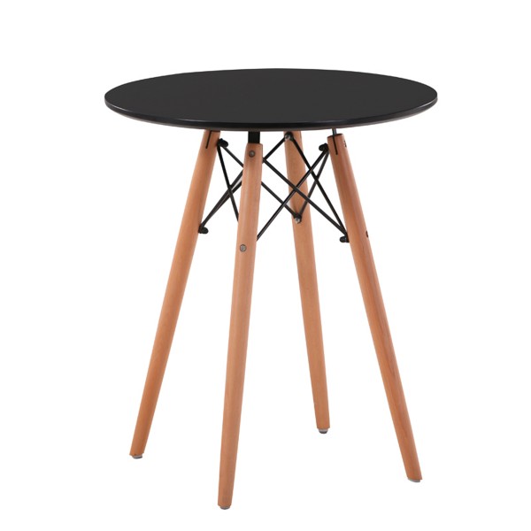 伊姆斯桌子簡約現代北歐設計師圓形實木洽談桌
