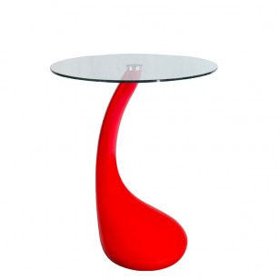大雨滴桌簡約圓形鋼化玻璃餐桌/小戶型塑料咖啡洽談幾桌