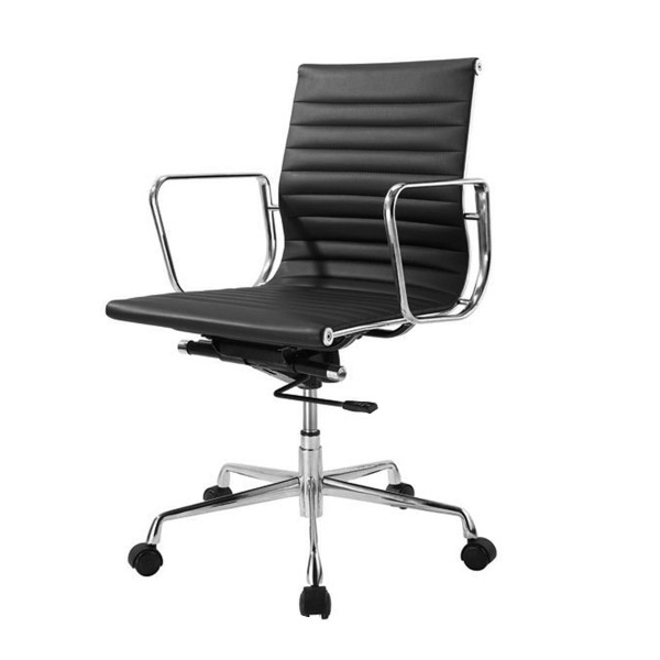 Eames Aluminum Office Chair伊姆斯條形辦公椅簡約皮藝電腦椅