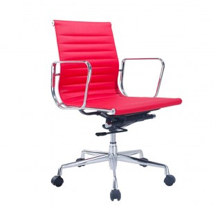 Eames Aluminum Office Chair伊姆斯條形辦公椅簡約皮藝電腦椅