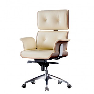 Armadillo Chair 犰狳辦公椅設計師彎木真皮大班老闆椅升降電腦椅