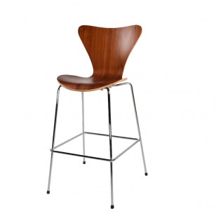 Series 7 Chair7系吧椅/鋼腳酒吧椅簡約實木彎板高腳吧凳