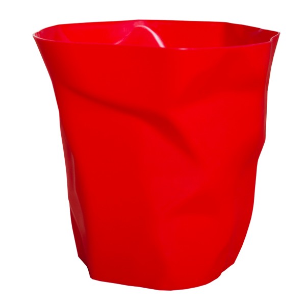 垃圾桶/創意褶皺紙簍/簡約圓形塑料紙筒無蓋花盆