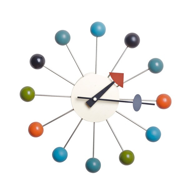 Ball Clock糖果鍾創意家飾北歐現代實木壁鍾牆飾