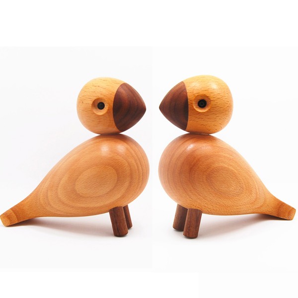 Kay Bojesen Lovebirds愛情鳥木偶/北歐設計師實木創意擺件飾品